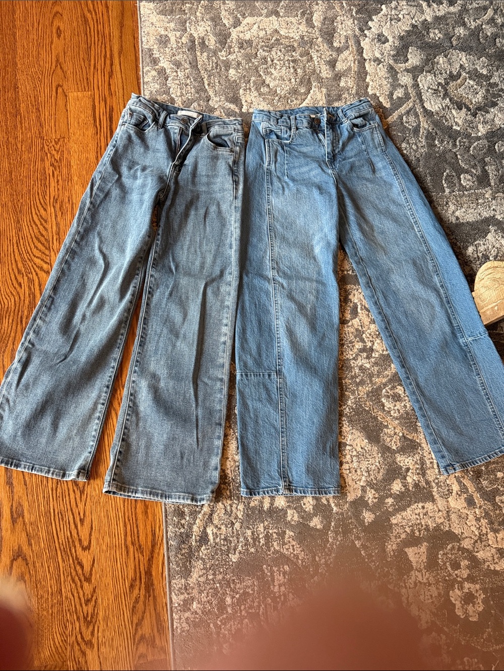 Two pairs of girls Tractr Kids Bottoms Jeans - Light Blue Denim size 10